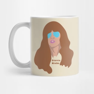 Stevie Nicks Retro - Young Mystic FanArt cartoon illustration Mug